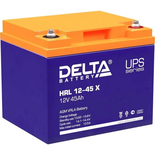 Аккумулятор для ИБП DELTA HRL 12-45 X 12 В 45 Ач