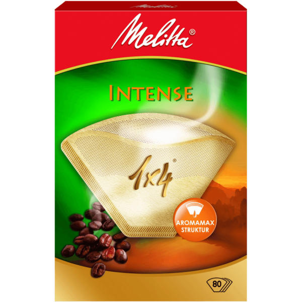 Фильтры для кофе Melitta Intense, для кофеварок капельного типа, бумажные, 1х4, 80 шт
