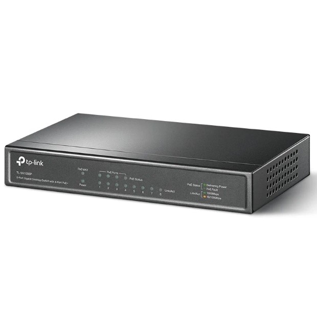 Коммутатор TP-LINK TL-SG1008P 8x10/100/1000 Мбит/сек, неуправляемый